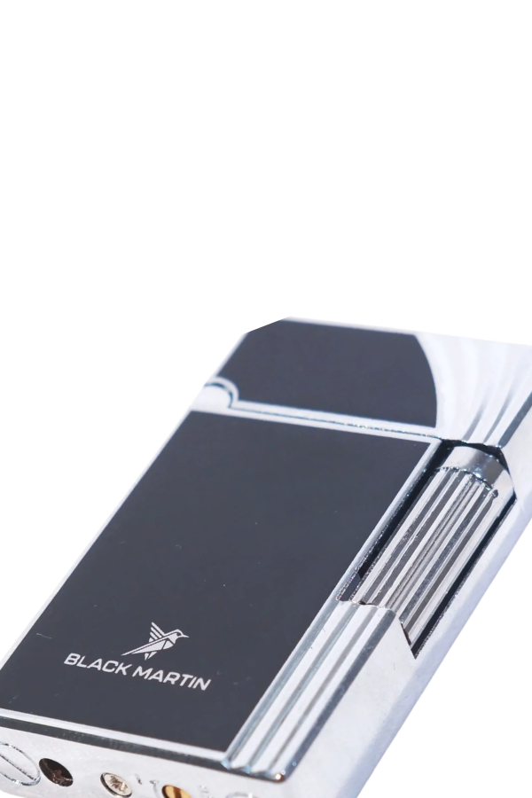 Black Martin Soft Flame Siyah-Gümüş Metal Çakmak