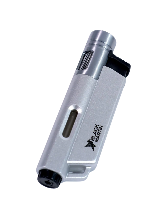 Black Martin Tek Torch Pürmüz Gümüş Puro Çakmağı