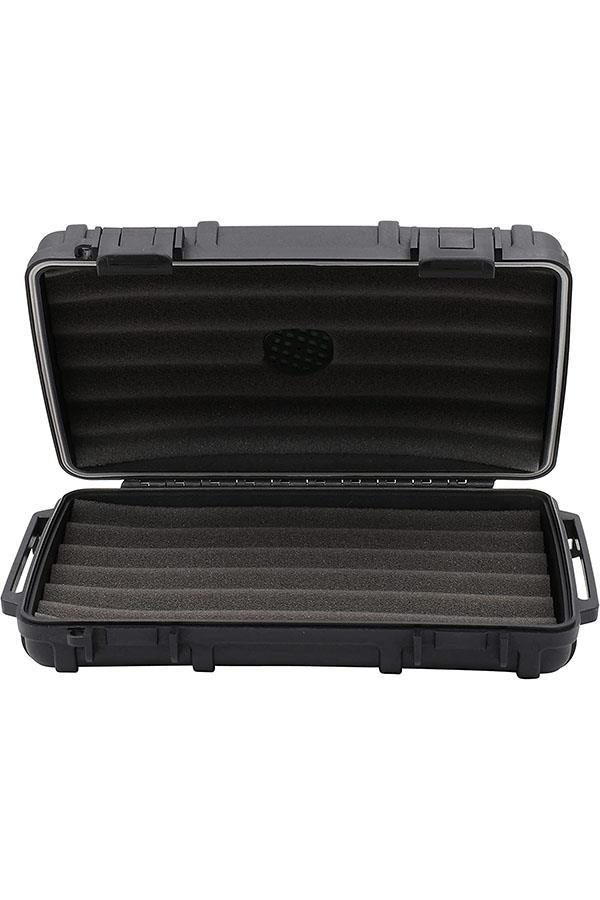 Cigar Caddy 5 XL 60 Ring Siyah Travel Humidor Puro Kutusu