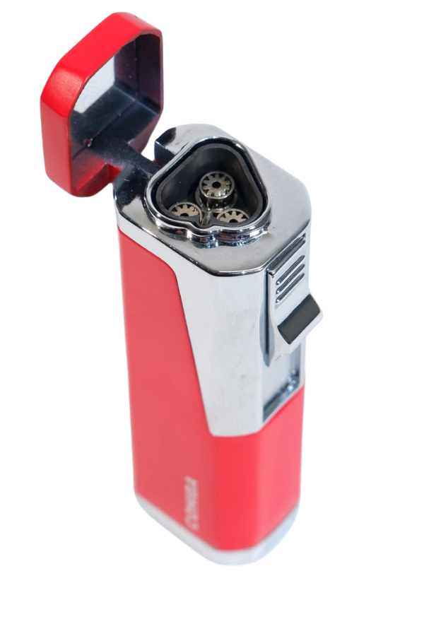 Cohiba 3 Torch Pürmüz Delicili Kırmızı Metal Puro Çakmağı