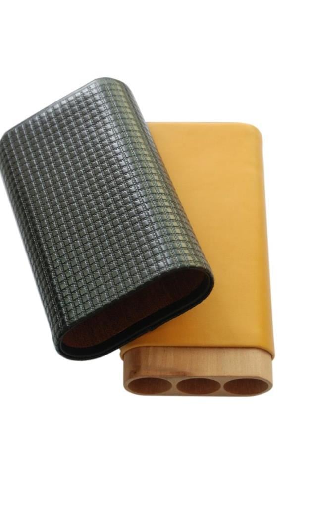Cohiba 3lü Sarı-Siyah Puro Kılıfı - TR739