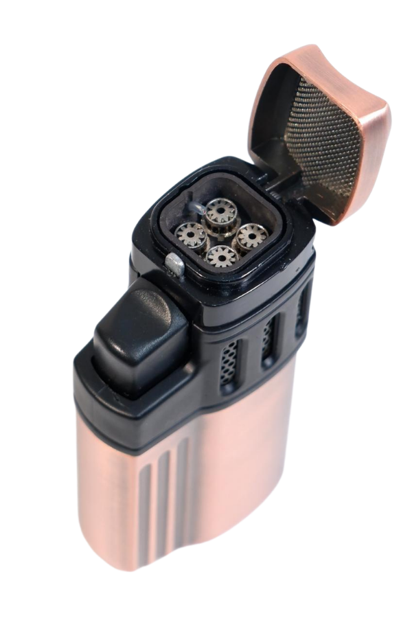 Cohiba 4 Torch Pürmüz Delici Bronz Siyah Metal Puro Çakmağı
