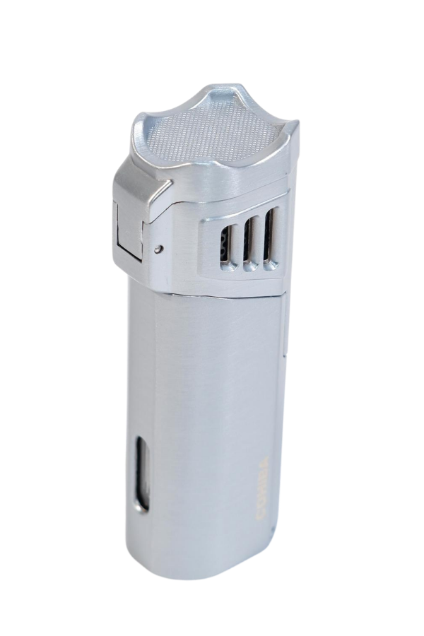 Cohiba 4 Torch Pürmüz Delici Gümüş Metal Puro Çakmağı