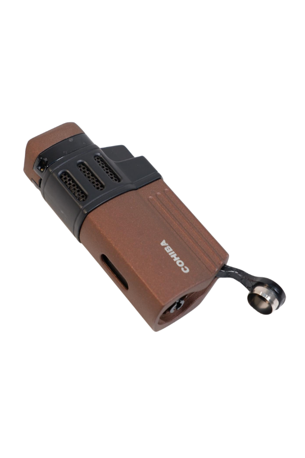 Cohiba 4 Torch Pürmüz Delici Kahverengi Siyah Metal Puro Çakmağı