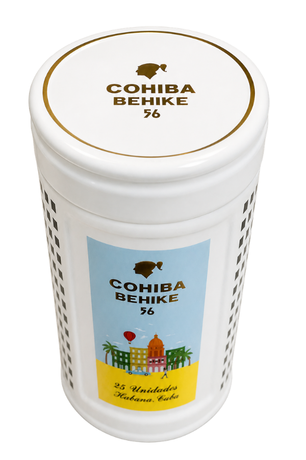 Cohiba Behike 56 Beyaz Puro Saklama Kutusu Jar - TR9734