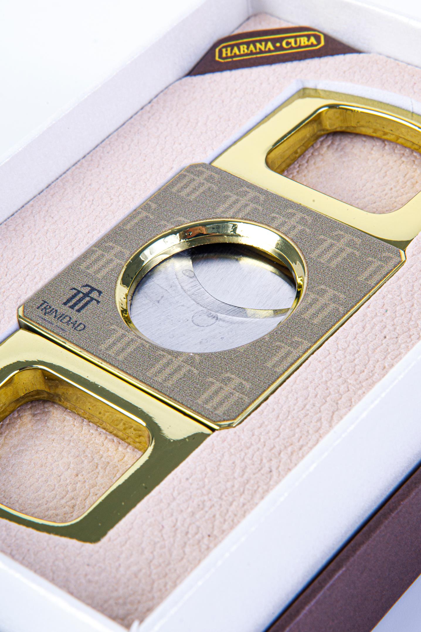 Cohiba Trinidad Özel Üretim Kahverengi Metal Puro Makası Kesici