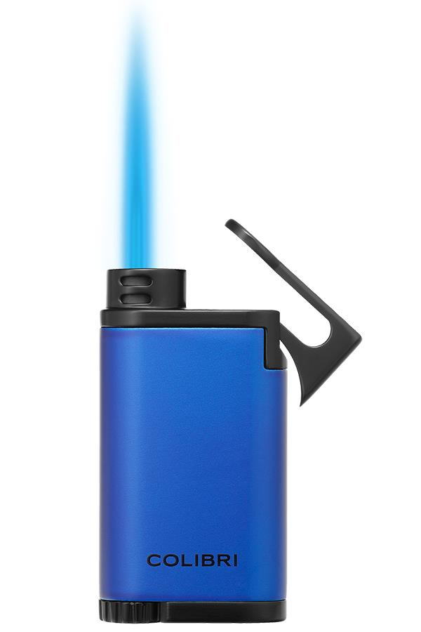 Colibri Belmont Tek Torch Pürmüz Mavi - Siyah Puro Çakmağı