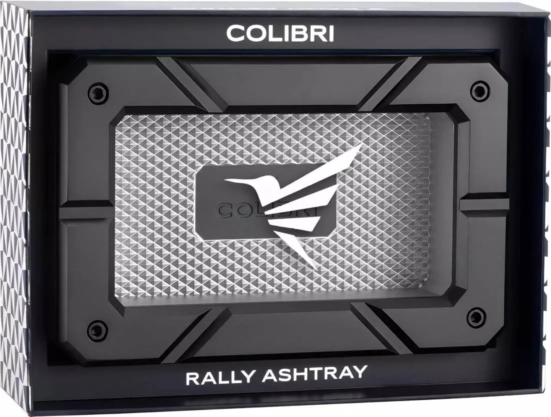 Colibri Rally Ashtray Siyah - Gümüş Puro Küllüğü TR9939