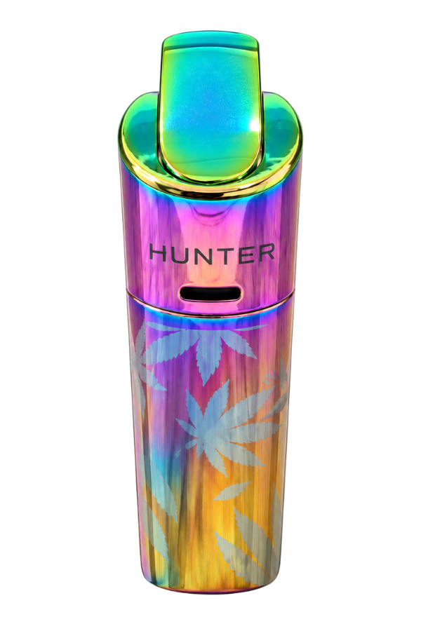 Hunter Tek Torch Pürmüz Renkli Yaprak Desenli Metal Puro Çakmağı ACK061