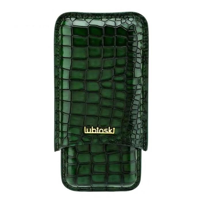 Lubinski Deri 3lü Puro Kılıfı Yeşil Croco(60 Ring) LB-512