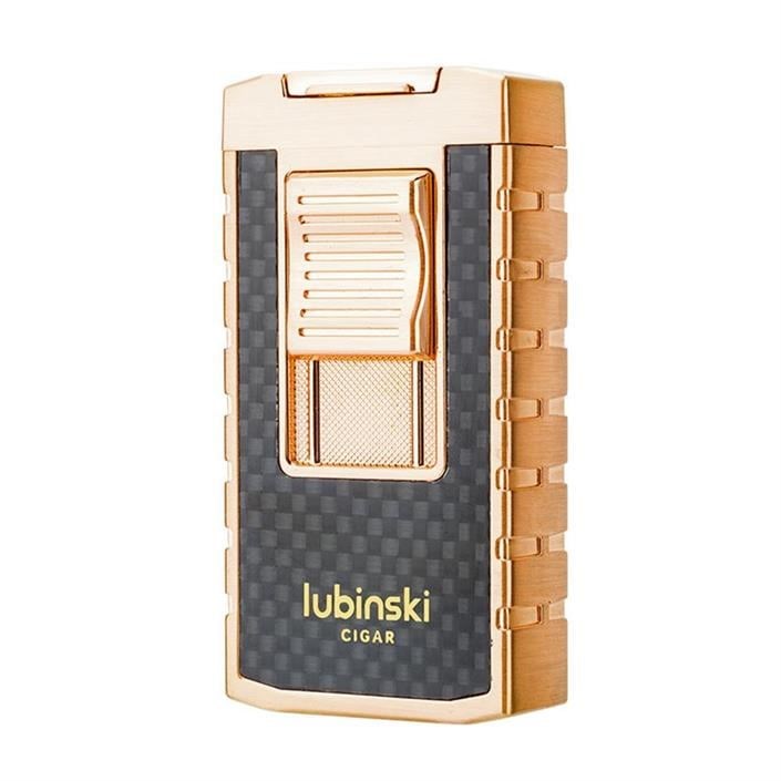 Lubinski Yeni Stil Delicili Çift Torch Puro Çakmağı Gold LB-157