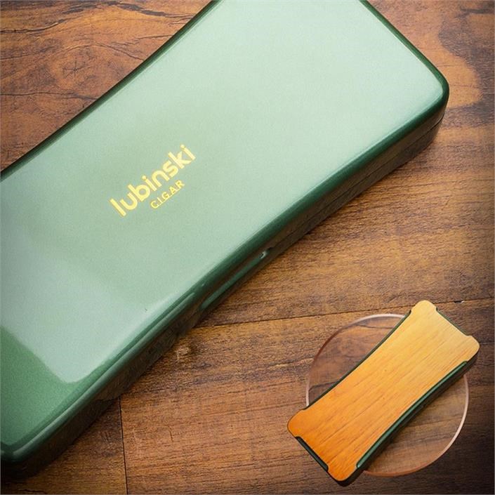 Lubinski Yeni Stil Slim Seyahat Puro Kutusu/Humidor Lake Gri 2s LB-617