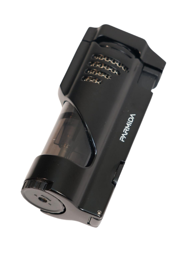 Parmida 3 Torch Pürmüz Delicili Siyah Metal Puro Çakmağı