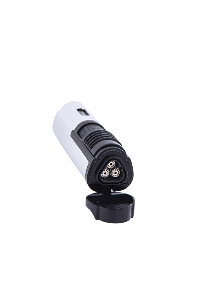 Parmida 3 Torch Pürmüz Gümüş Puro Çakmağı