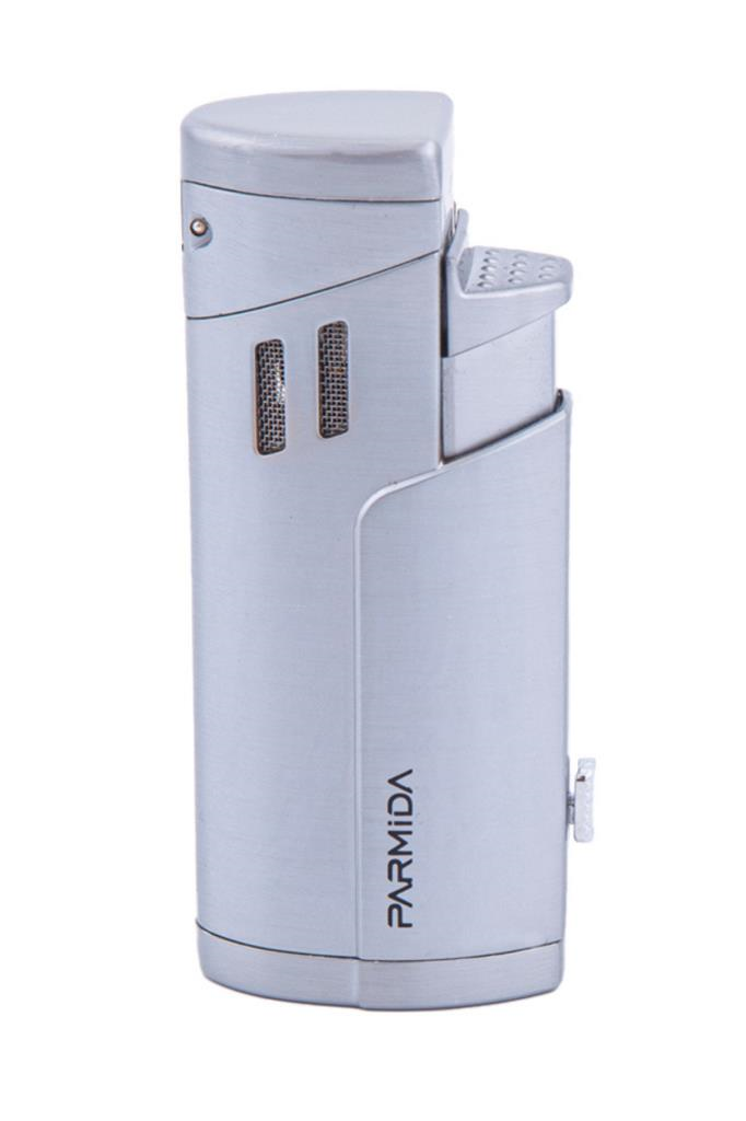 Parmida 3 Torch Pürmüz Gümüş Puro Çakmağı