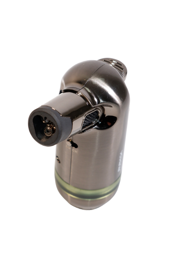 Parmida 3 Torch Pürmüz Gunmetal Masa Tipi Metal Puro Çakmağı