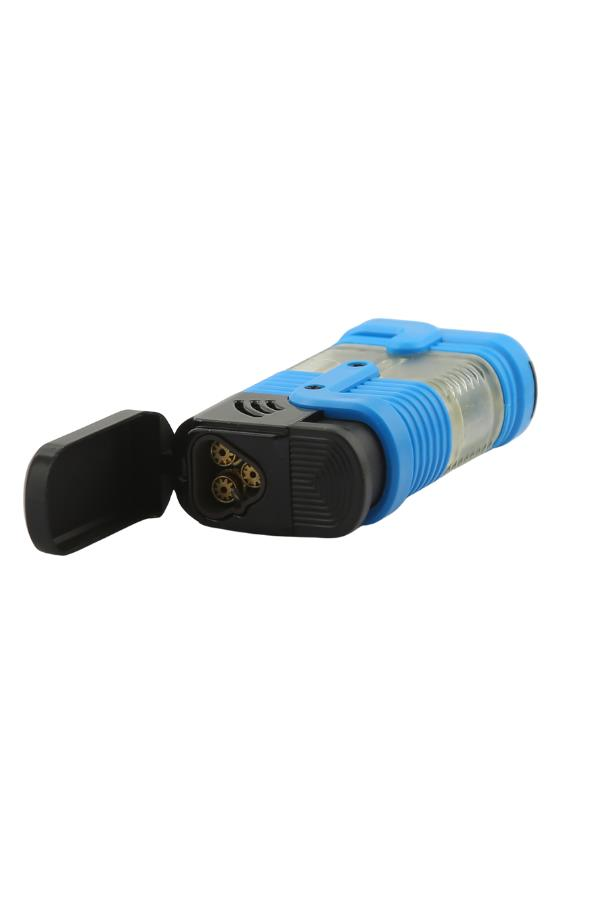 Parmida 3 Torch Pürmüz Mavi-Siyah Puro Çakmağı