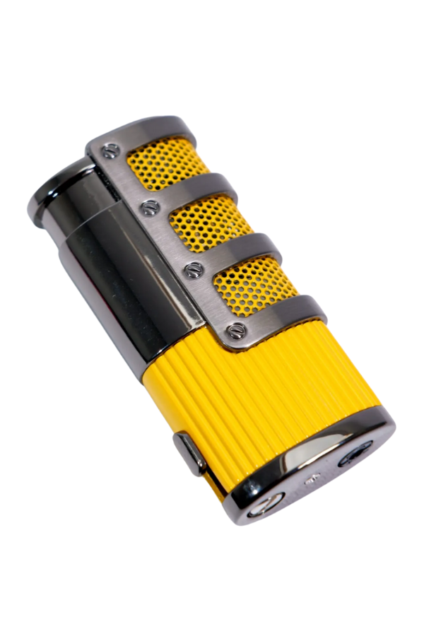 Parmida 3 Torch Pürmüz Sarı - Gunmetal Metal Puro Çakmağı