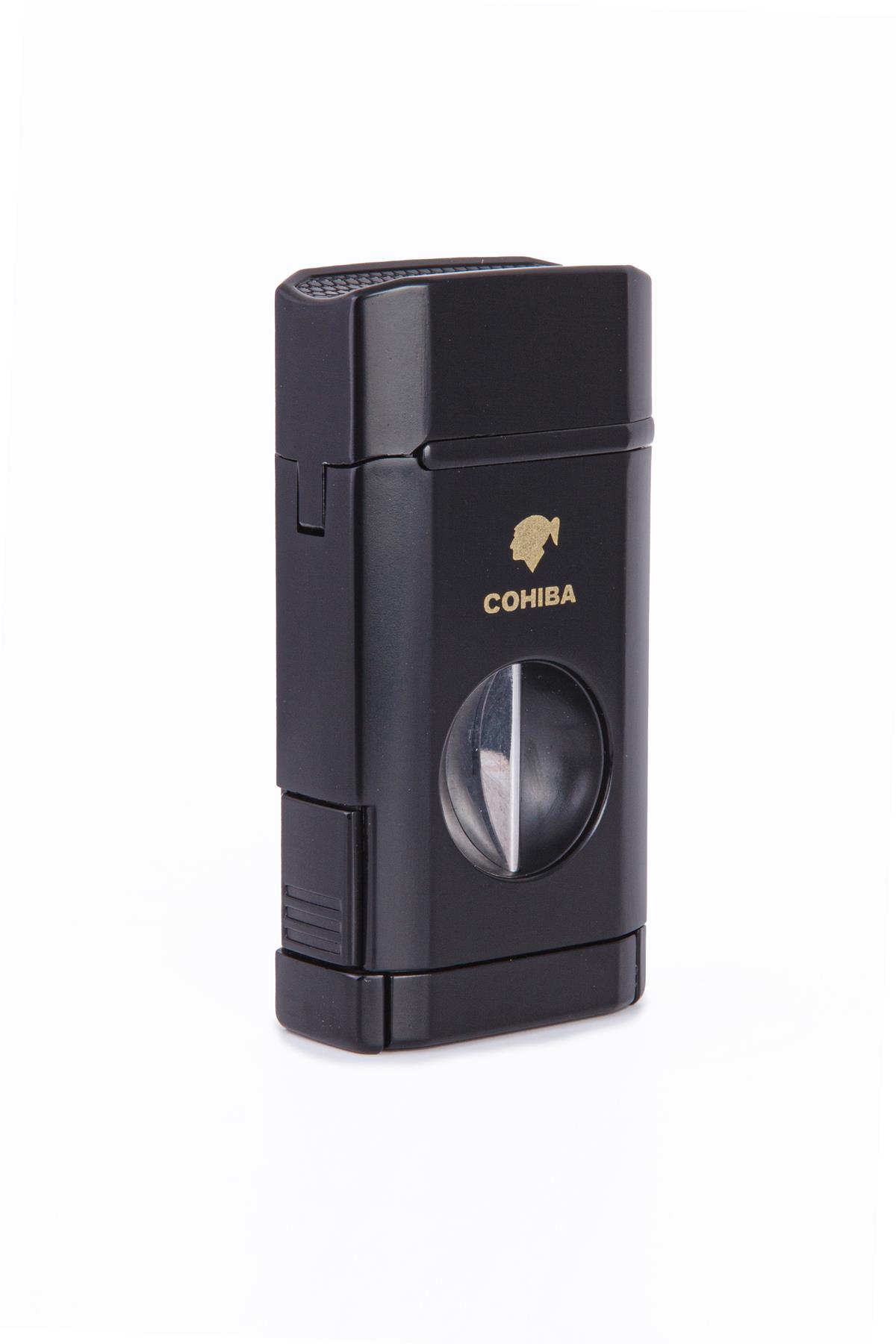 Parmida 3 Torch Pürmüz Siyah Dahili V Kesicili Metal Puro Çakmağı