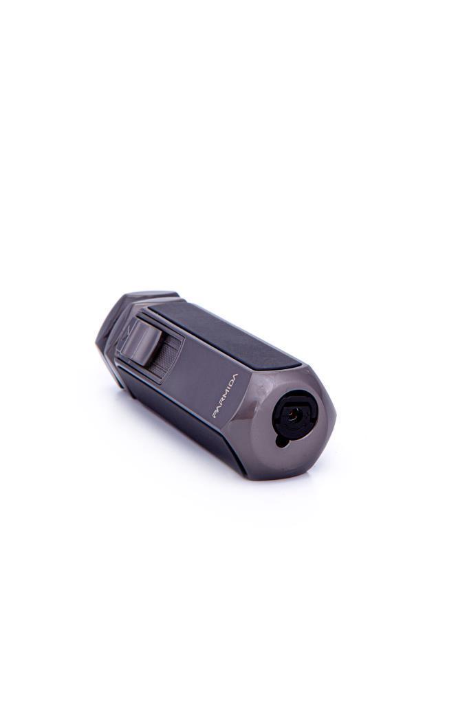 Parmida 4 Torch Pürmüz Gunmetal-Siyah Metal Puro Çakmağı