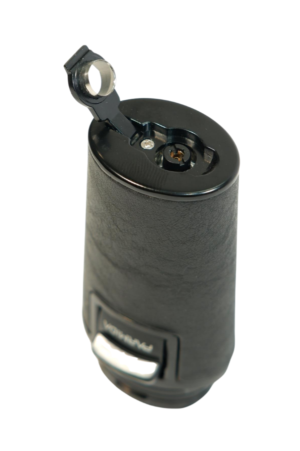 Parmida Çift Torch Pürmüz Delicili Gövdesi Deri Siyah Metal Puro Çakmağı