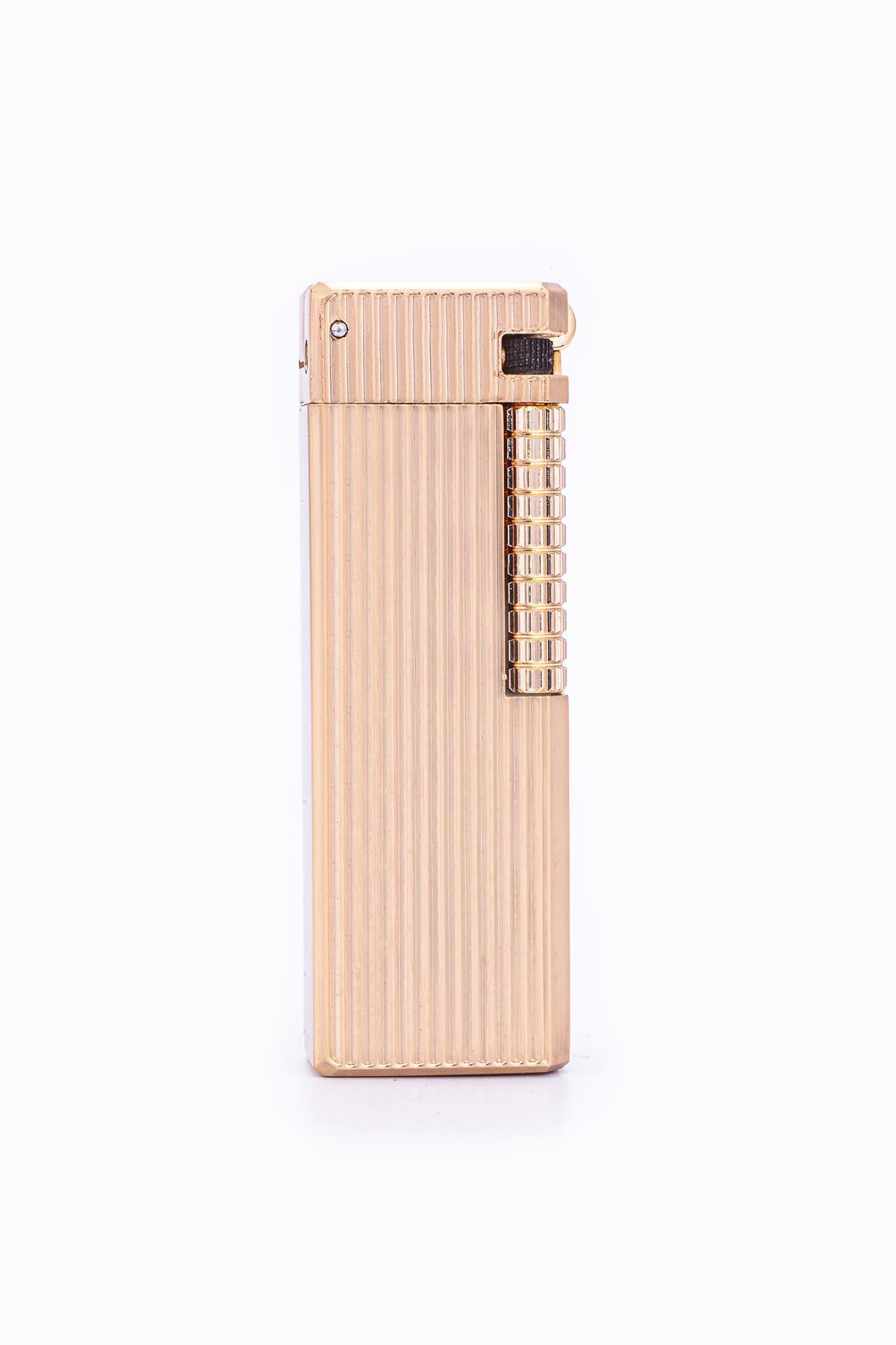 Parmida Gold Çizgi Detaylı Soft Flame Metal Çakmak