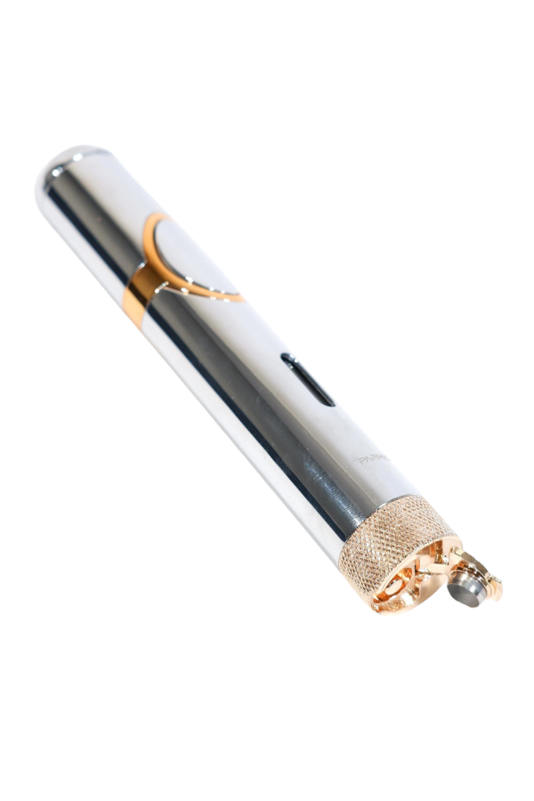 Parmida Tek Torch Pürmüz Delicili Gümüş Metal Puro Çakmağı