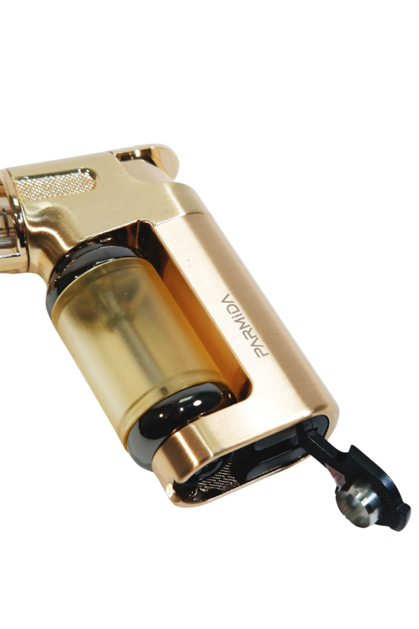 Parmida Tek Torch Pürmüz Gold Masa Tipi Metal Puro Çakmağı