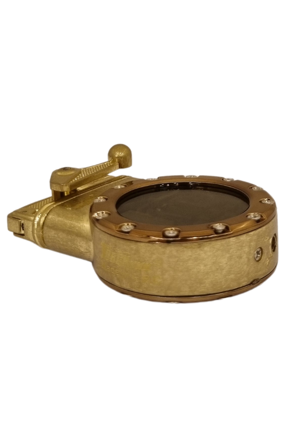 PremiumQuality Gold Çift Torch Pürmüz Metal Puro Çakmağı
