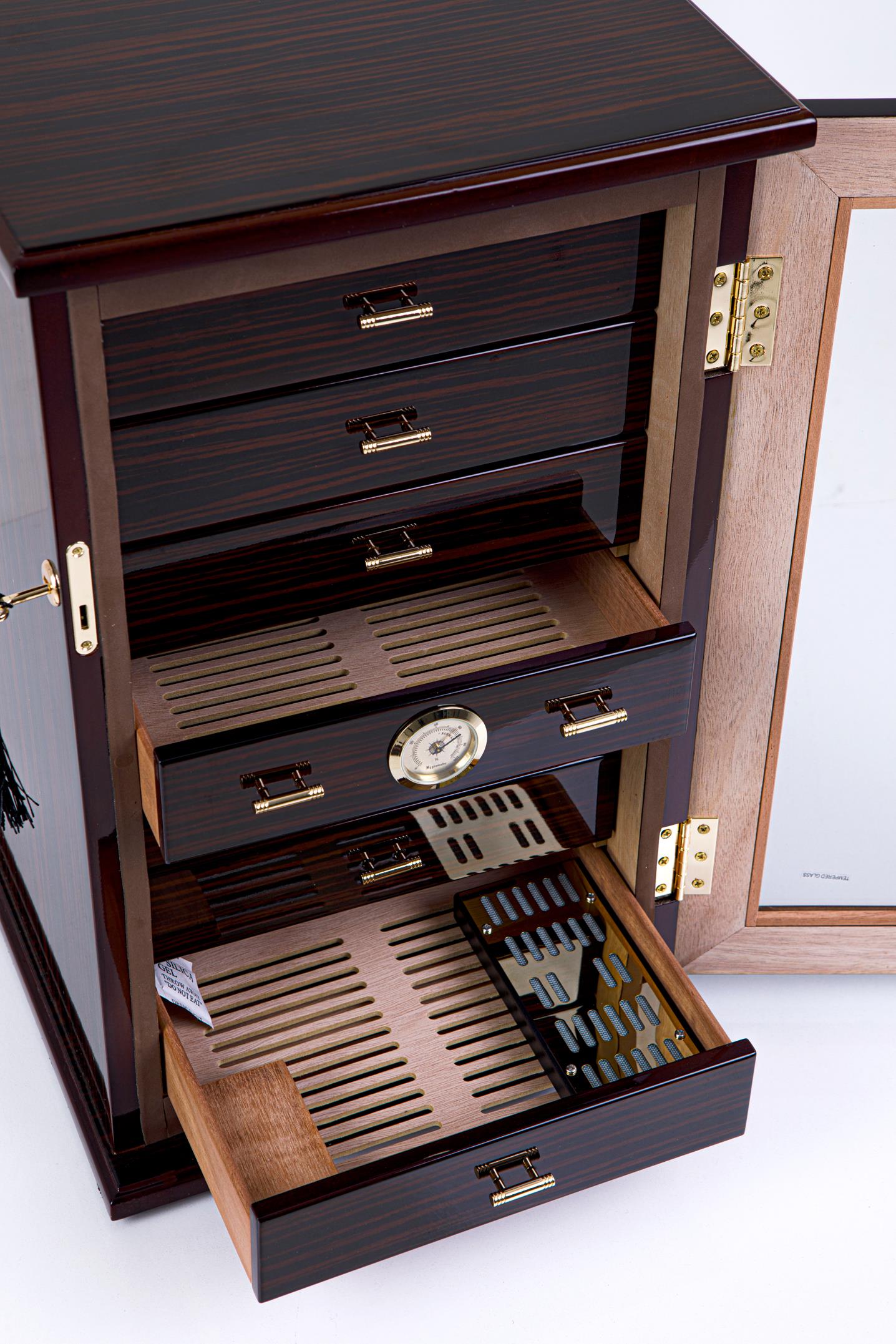 PremiumQuality La Paz 7 Çekmeceli Sedir Humidor Puro Kutusu