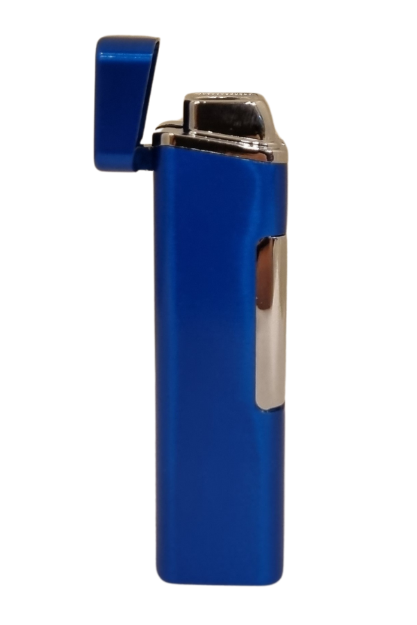 PremiumQuality Mavi Tek Torch Pürmüz Metal Puro Çakmağı