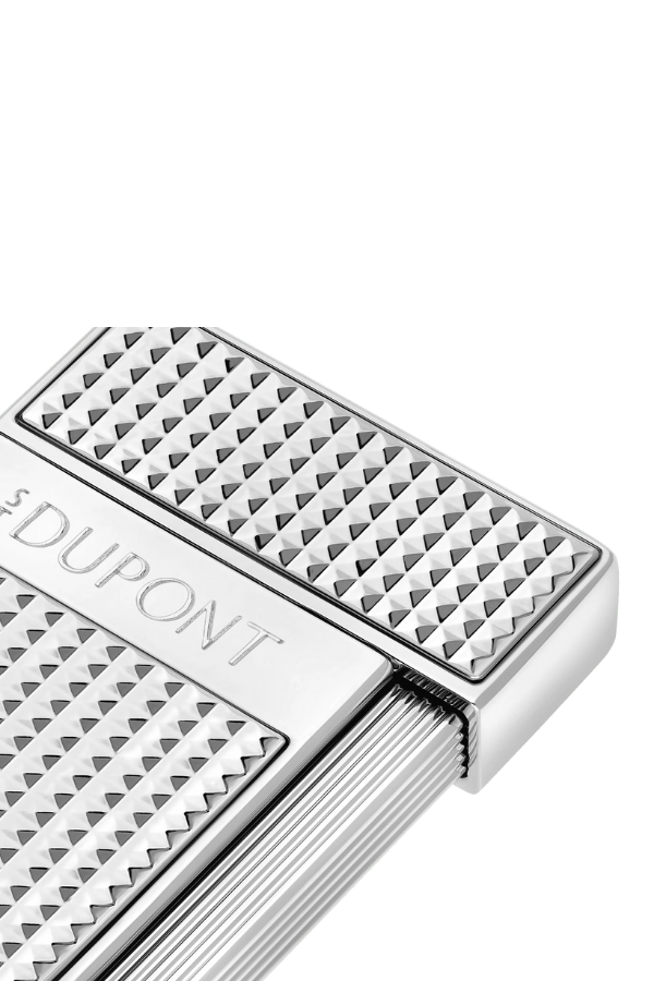 S.T. Dupont Slimmy Silver Diamond Head Puro Çakmağı 28120