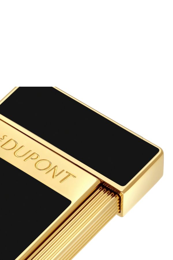S.T. Dupont Lacquered Slimmy Siyah Puro Çakmağı 28222