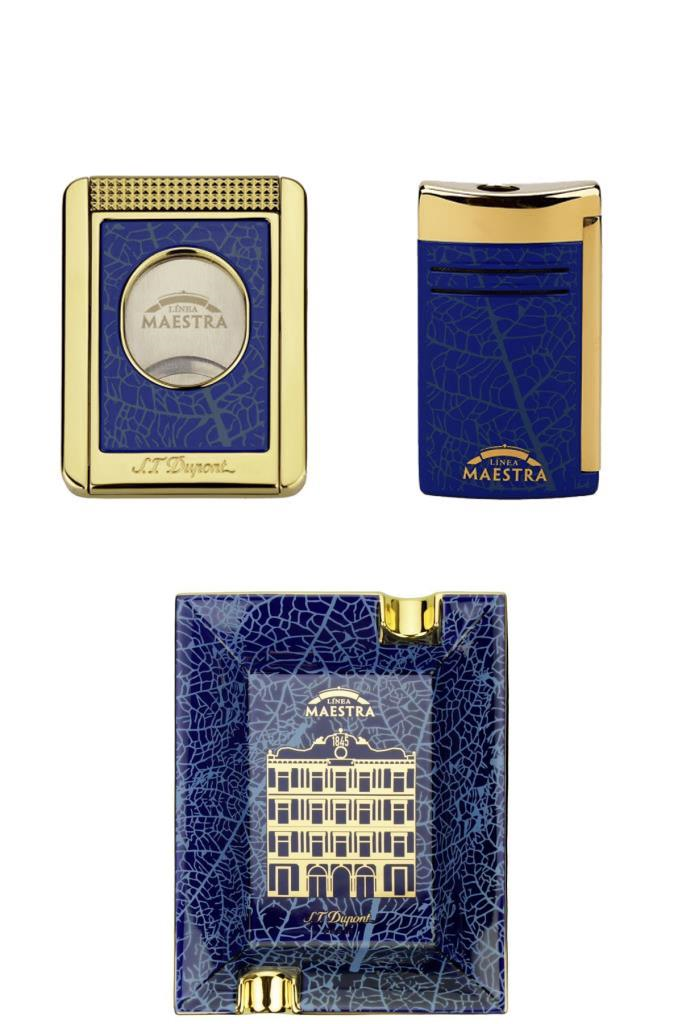 S.T. Dupont Linea Maestra Partagas Çakmak Kesici Küllük Premium Puro Seti - STDUP-1