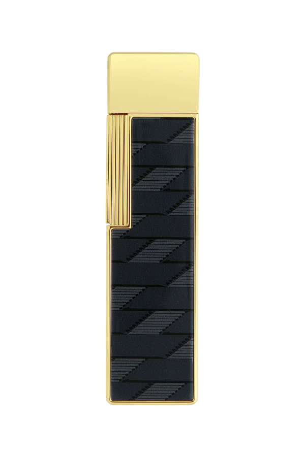 S.T. Dupont Twiggy Monogram Siyah-Gold Puro Çakmağı 30079