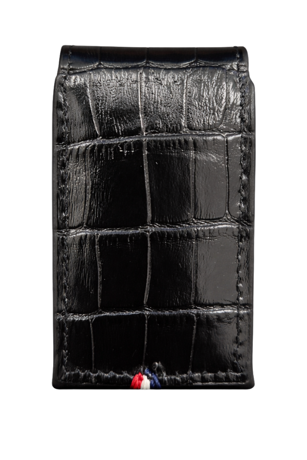 S.T. Dupont Crocodile Siyah Deri Ligne 2 Çakmak Kılıfı - TR9199