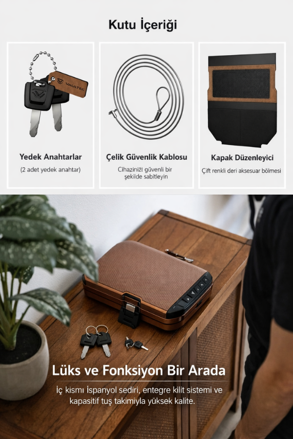 Vaultek Lifepod 1.0 Seyahat Tipi Siyah Humidor Puro Kutusu