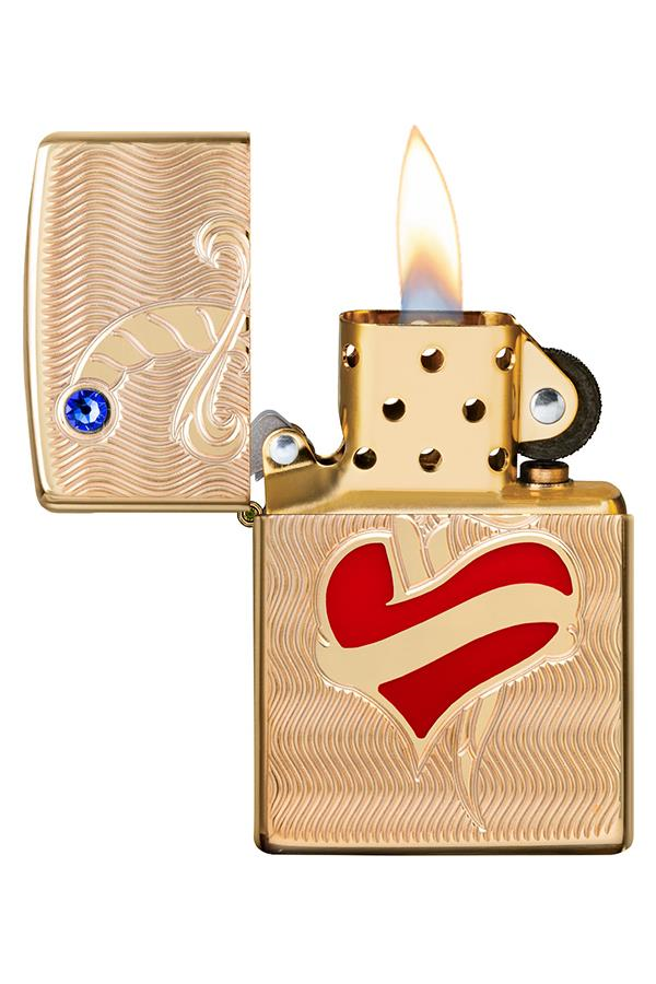 Zippo Çakmak 49303-083344 Heart and Sword Design