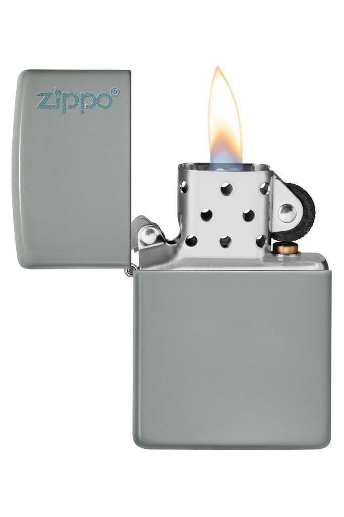 Zippo Çakmak 49452ZL-087045 Flat Grey Zippo Logo