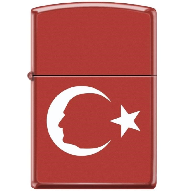 Zippo Çakmak Atatürk Turkey Flag 233-055165 TR3240