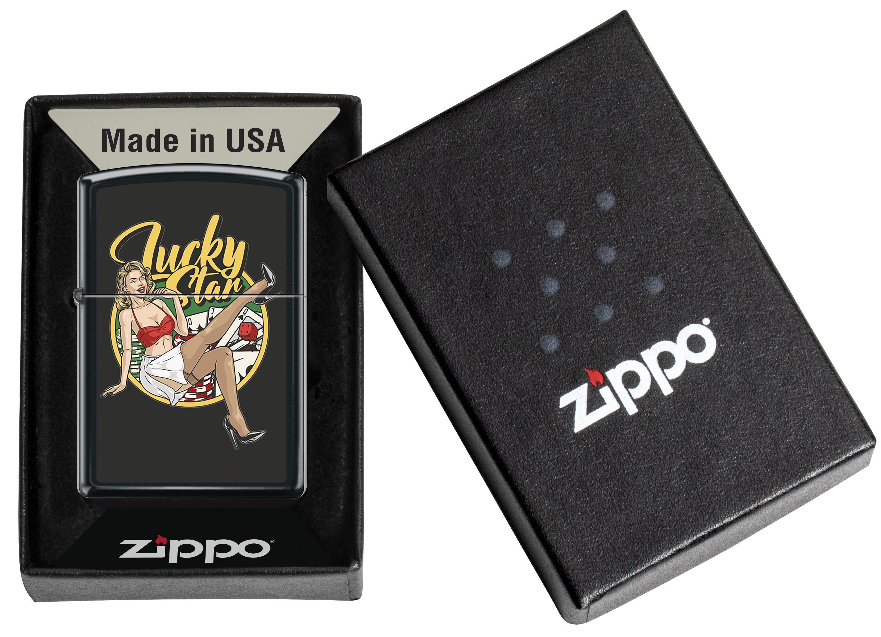 Zippo Çakmak Lucky Star Design 218-123792 TR9419