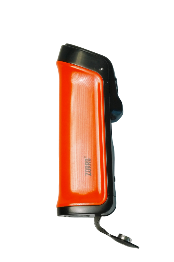 Zorro 3 Torch Pürmüz Turuncu Siyah Metal Puro Çakmağı