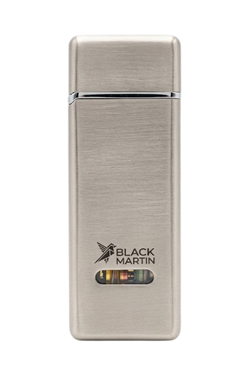 Black Martin Tek Torch Pürmüz Gümüş Metal Puro Çakmağı