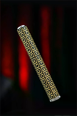 Caka Lighter Labirent Desen Gold Benzinli Çakmak - CKL-007