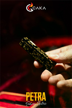 Caka Lighter Petra Black Gold Benzinli Çakmak - CKL-057