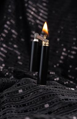 Caka Lighter Slim Black Benzinli Çakmak - CKL-028