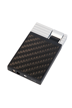 Caseti Tek Torch Perde Alev Siyah Karbon Gümüş Metal Puro Çakmağı