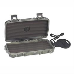 Cigar Caddy 5 Kamuflaj Travel Humidor Puro Kutusu