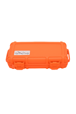 Cigar Caddy 5 Orange Travel Humidor Puro Kutusu