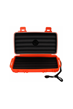 Cigar Caddy 5 Orange Travel Humidor Puro Kutusu